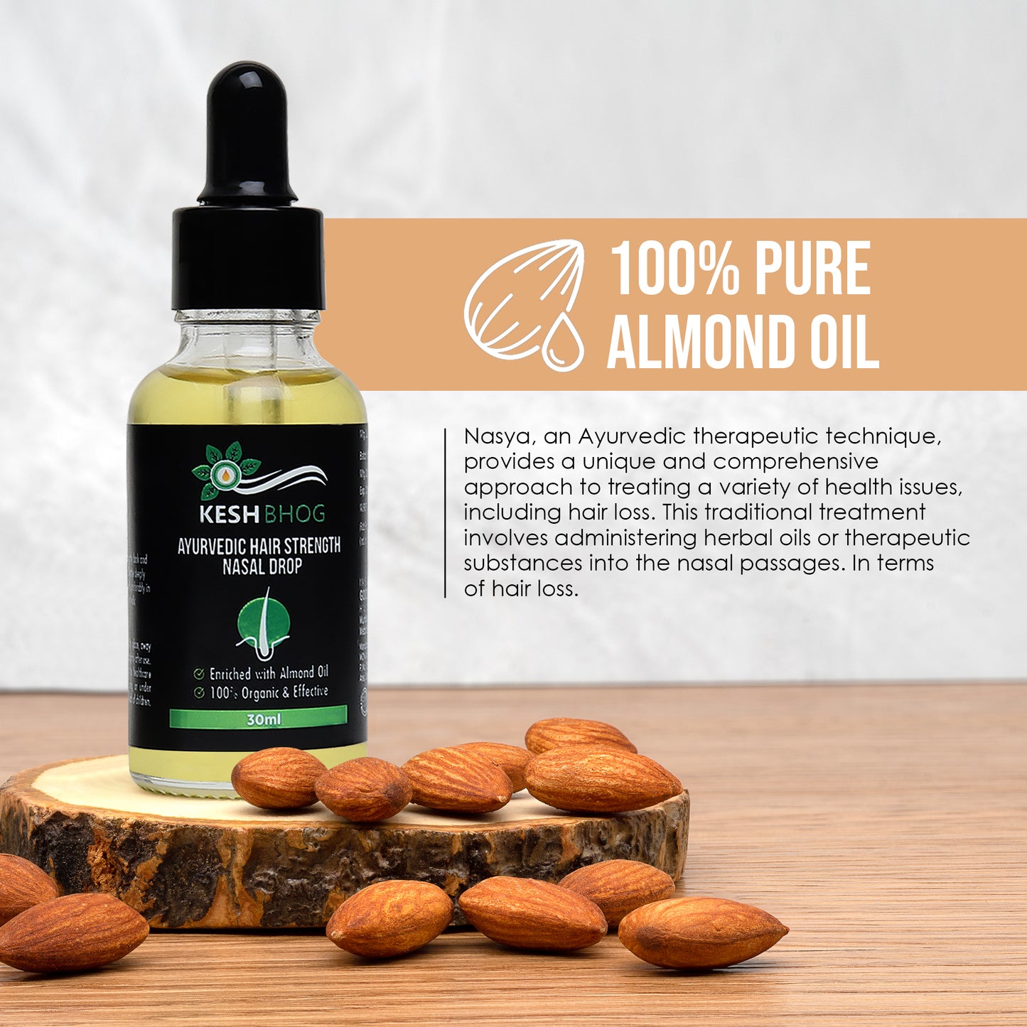 Kesh Bhog Nasal Drop – Ayurvedic Remedy for Hair Growth & Hair Fall Control