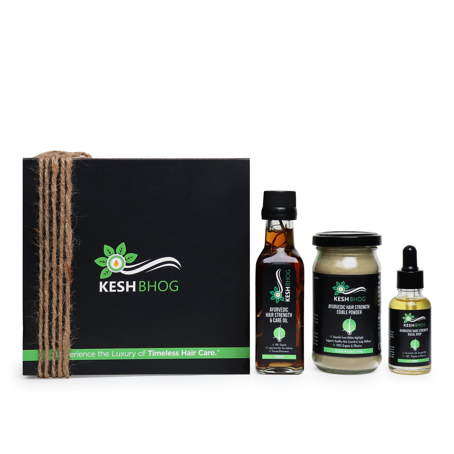 Ayurvedic Hair Strength & Care Kit – 3-in-1 Holistic Hair Wellness